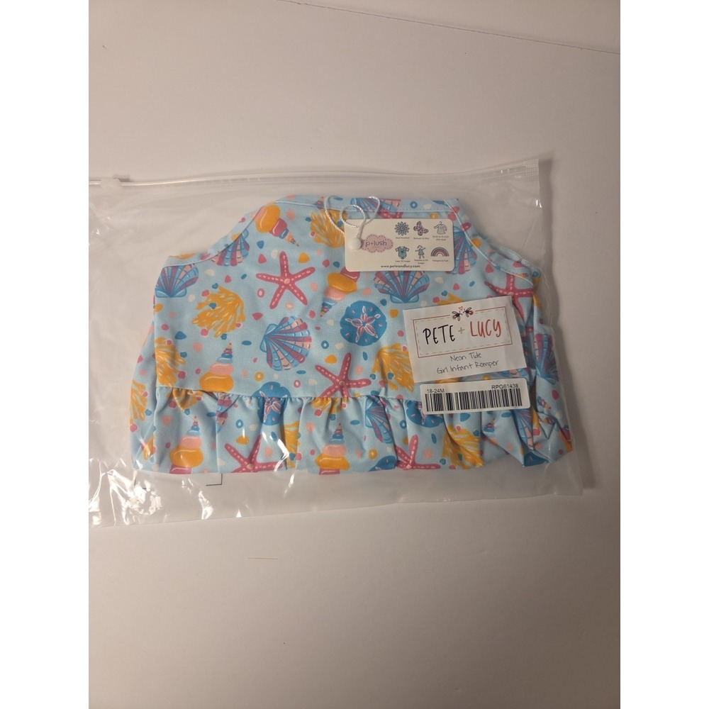 Pete & Lucy Neon Tide Infant Romper Size 12-18m